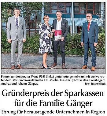 Straubinger Tagblatt Gründerpreis Sparkasse